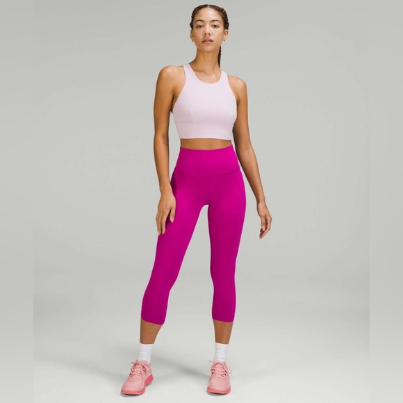 Lululemon Wunder Train Longline Bra *Medium Support, C/D CupPink Peony size 12 - Picture 3 of 10